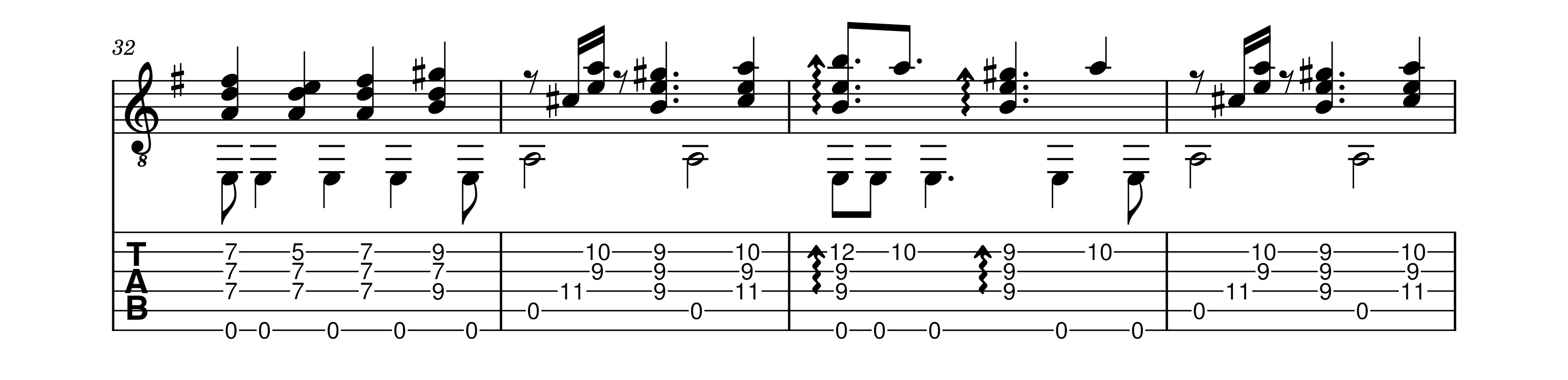 The guitar makes tonal range very easy; as long as you only need E and A in the bass.